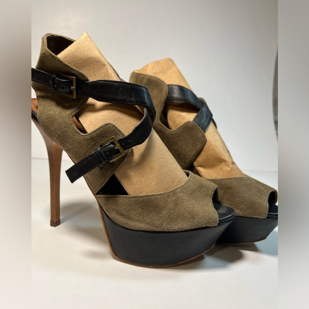 Sam Eldman Platform Noura Peep Toe Sandal
